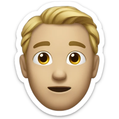 tilted head ow l sticker