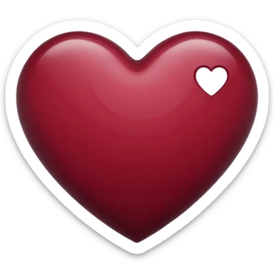 heart bordeaux sticker