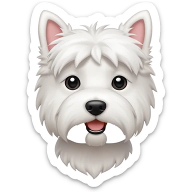 A Westie dog sticker