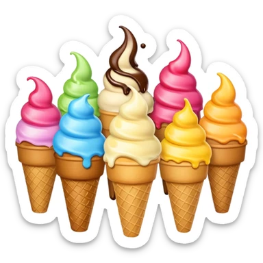Icecreams sticker