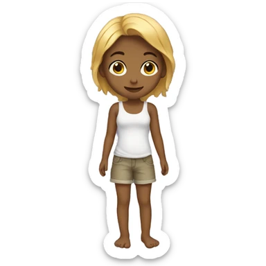 made a barefoot girl sticker