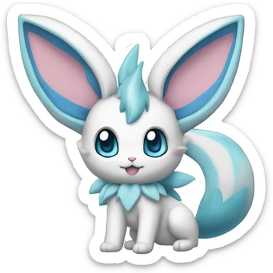 Sylveon-Glaceon-Vaporeon full body sticker