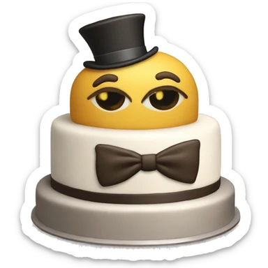 Gentleman’s cake sticker