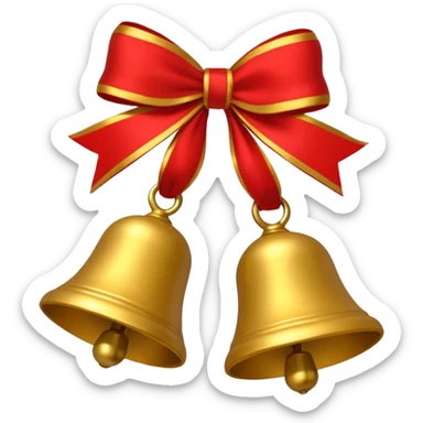 Ghunghroo bells on feet red and gold small  sticker