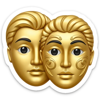 drama symbol sticker