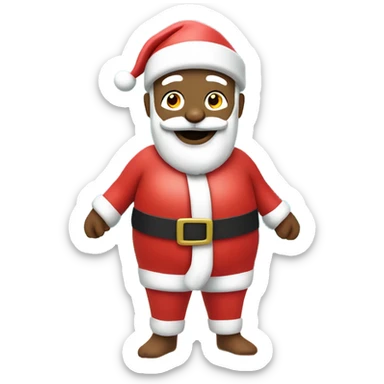 santa wearing a swim suit  sticker