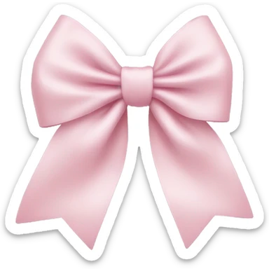 Pale pink bow sticker