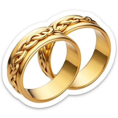 Wedding rings sticker