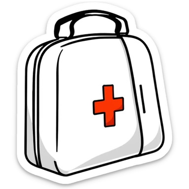 first aid kit sticker