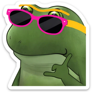 Crazy Serbian girl with a black hair sticker