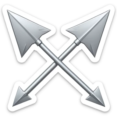 two arrows side by side, one pointing left, one pointing right, compare symbol, no text sticker