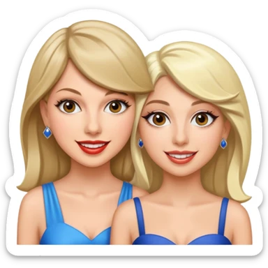 taylor swift with lady gaga sticker