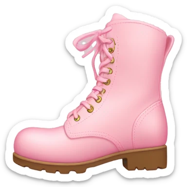light pink boot  sticker