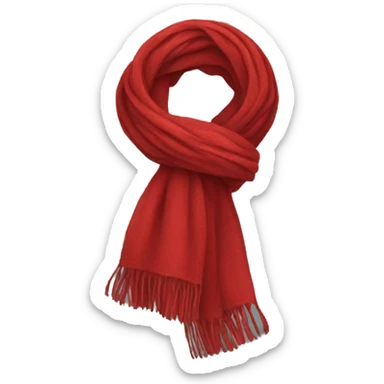 red scarf sticker