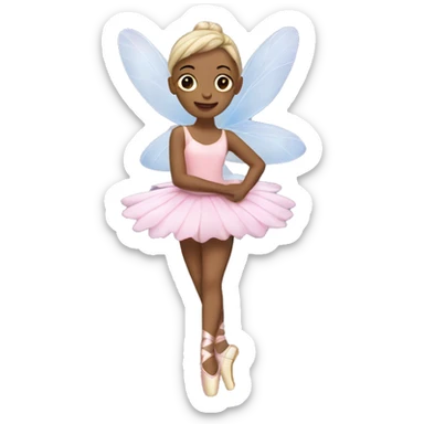 fairy in pointe shoes sticker