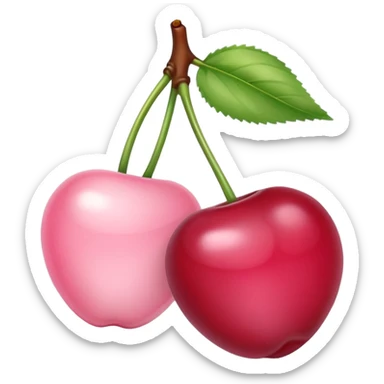 light pink Cherries sticker
