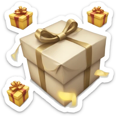 Gift in light package  sticker