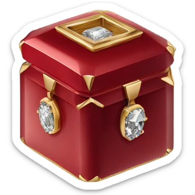 a fancy mini ring box from cartier sticker