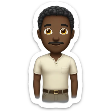 Black man étonné sticker