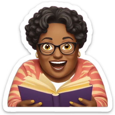 Alison Hammond eating books sticker