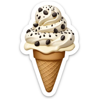 Cookies and cream ice cream sticker