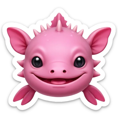 drunk axolotl sticker