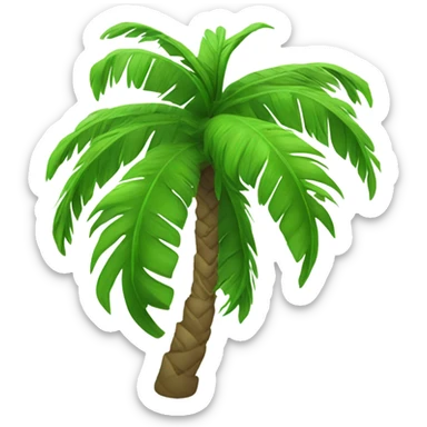 Swaying palm trees  sticker