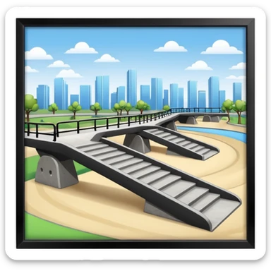 roller blade park sticker