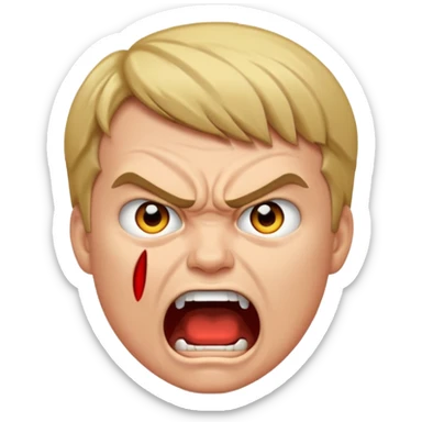 angry screaming "I hate you!" luke sticker