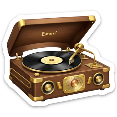 record playergramaphone sticker
