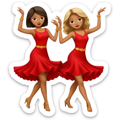 salsa women dance  sticker