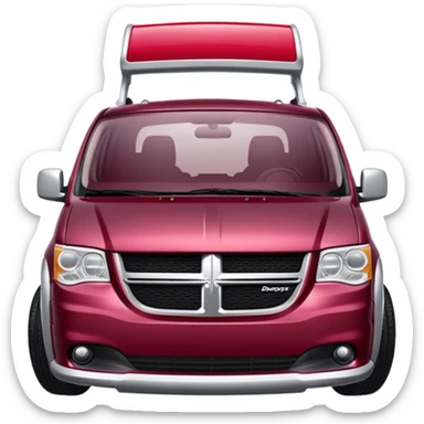 Deep Cranberry dodge caravan  sticker