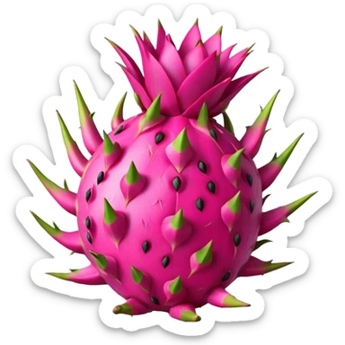 Dragon fruit emoji sticker