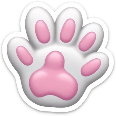 Cat with toes sticker