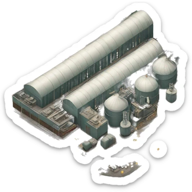 large military factory sticker