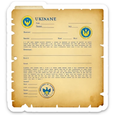 generate ultra realistic top secret file from ukraine sticker