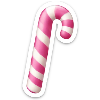pink and white candy cane sticker