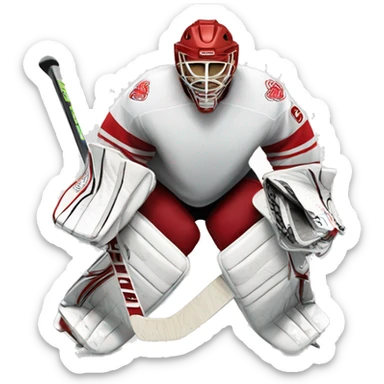 Hockey goalie sticker