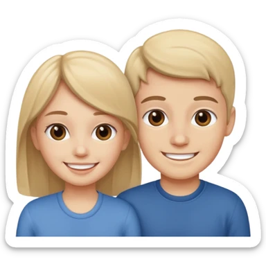 Sister brother sticker