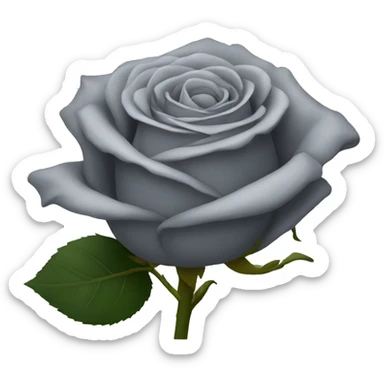 grey rose sticker