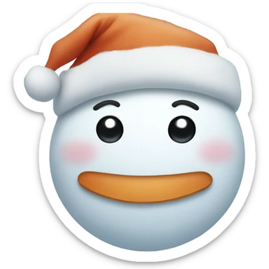 cute Snowman face sticker
