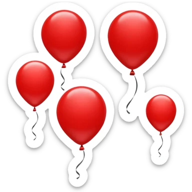 red balloon sticker
