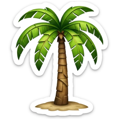 chopped palm tree sticker