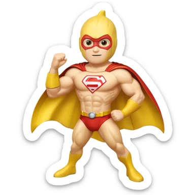 banana as superhuman sticker