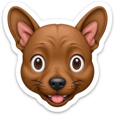 Xoloitzcuintle Dog silly goofy expression sticker