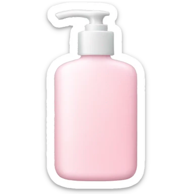 Light pink lotion bottle sticker