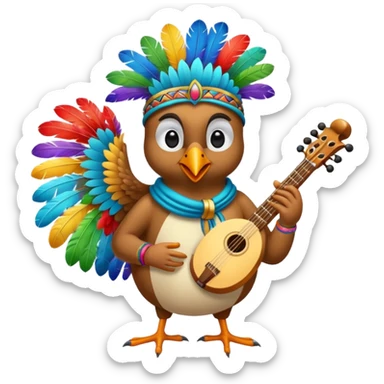 bird Musician sticker