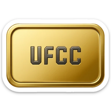 Pubg mobile uc rectangular coin "uc" written on it sticker