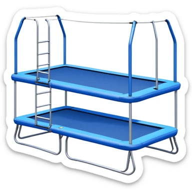 trampoline rectangulaire sticker