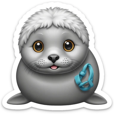 A super super cute seal sticker
